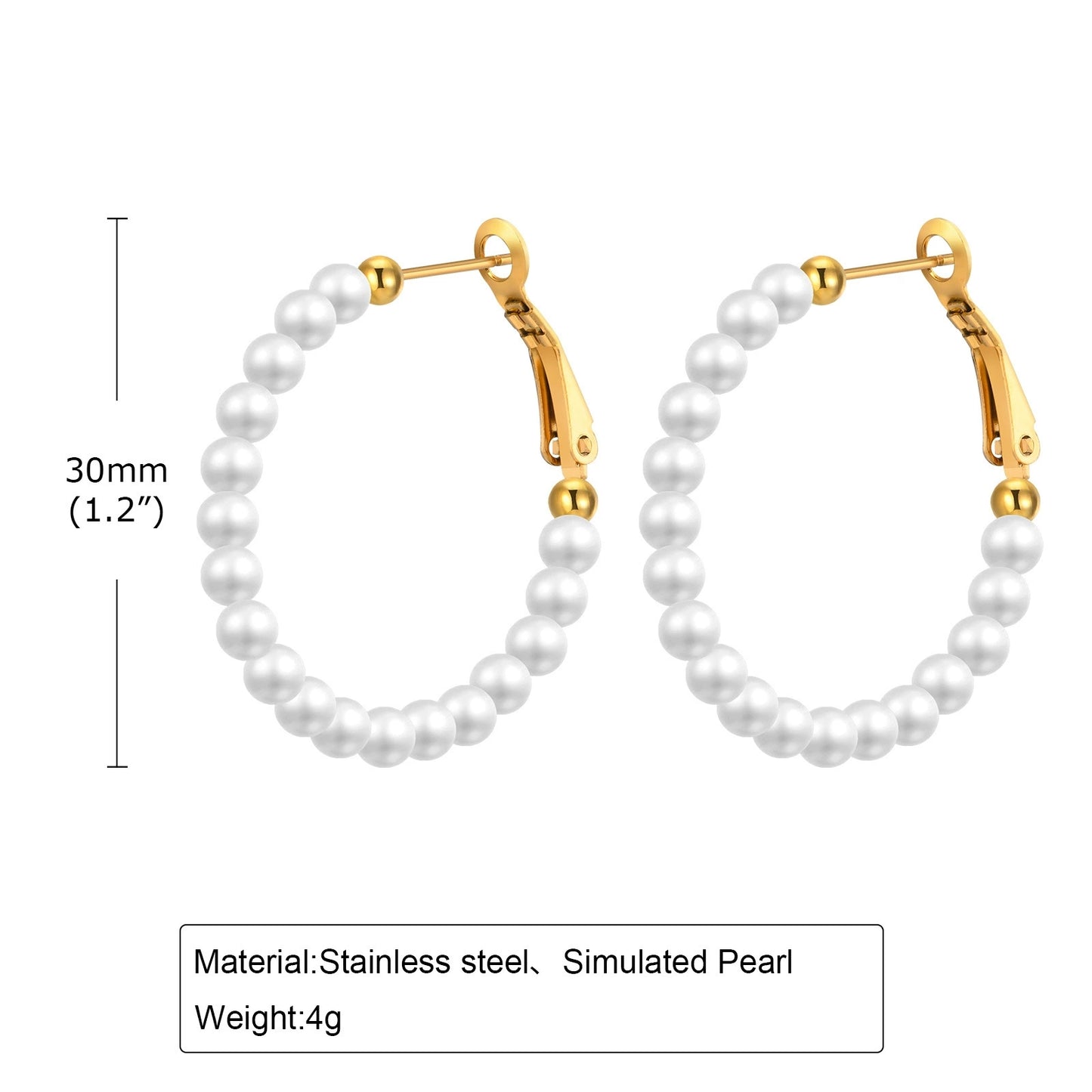 Pendientes Aro Perla