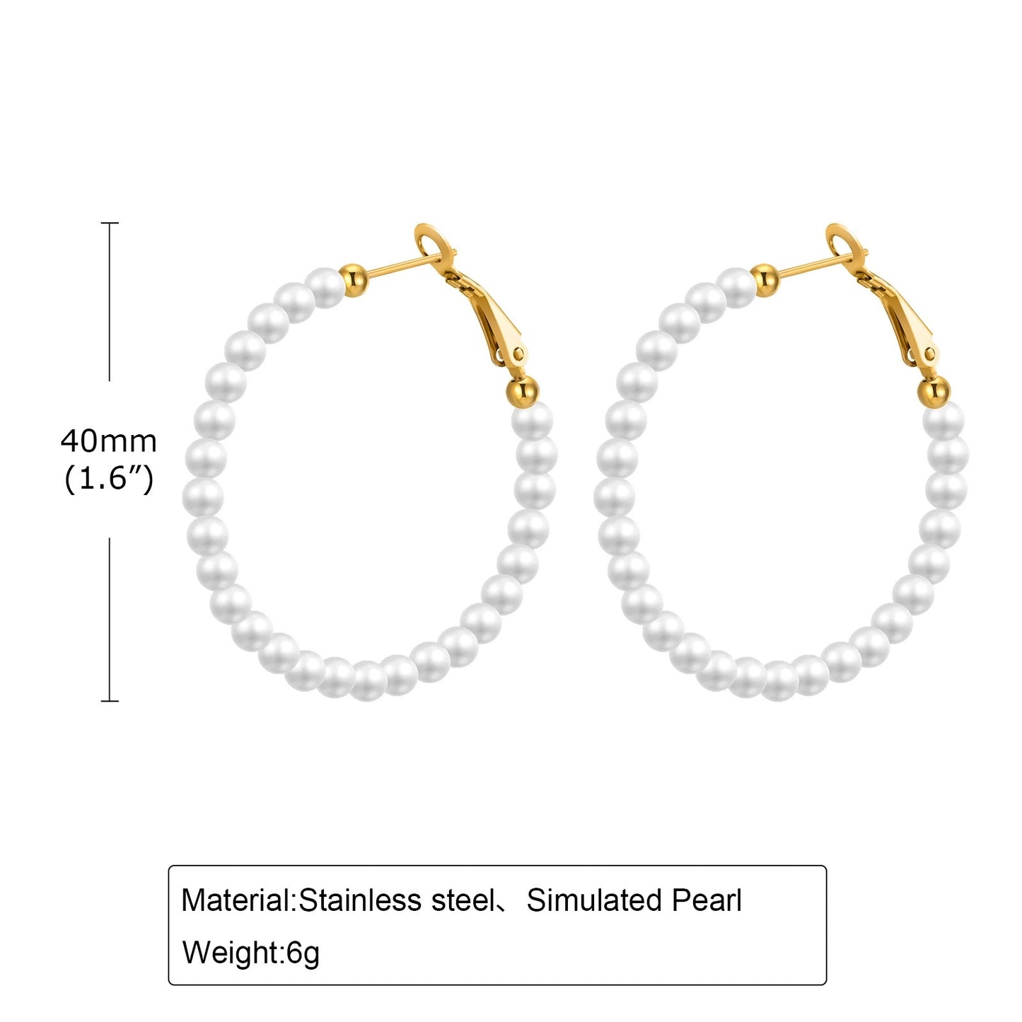 Pendientes Aro Perla