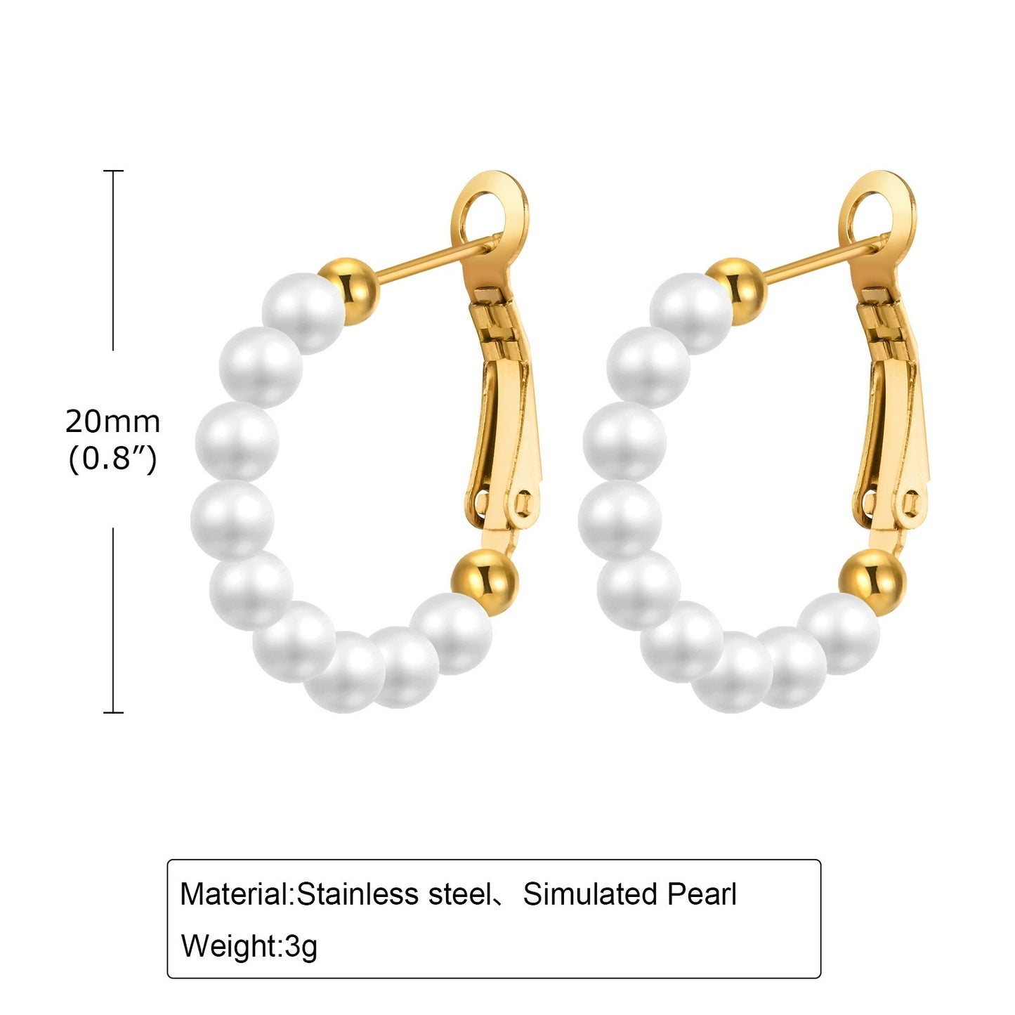 Pendientes Aro Perla